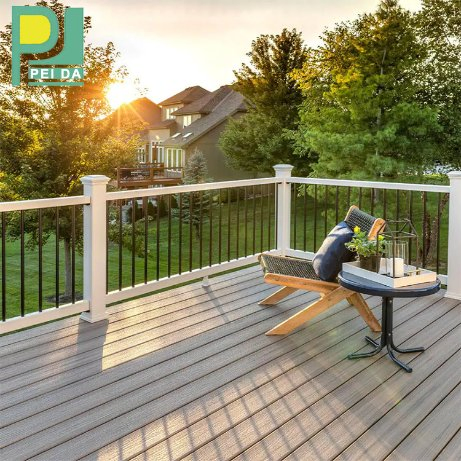 WPC Wood Plastic Composite Terrace Floor Price/ Outdoor Decking / Solid WPC Decking Board