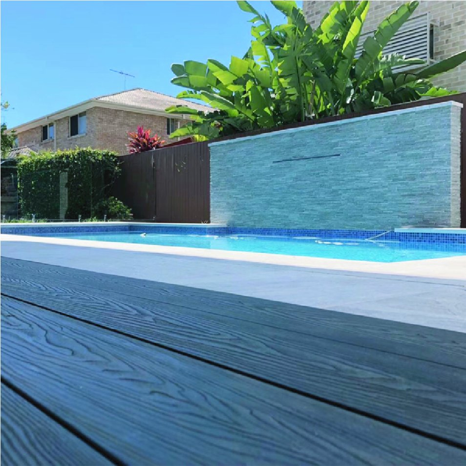 Durable Outdoor Terrace Decking: Fire-Resistant, Anti-UV, and Anti-Fade Wood Plastic Composite (WPC) Patio Flooring