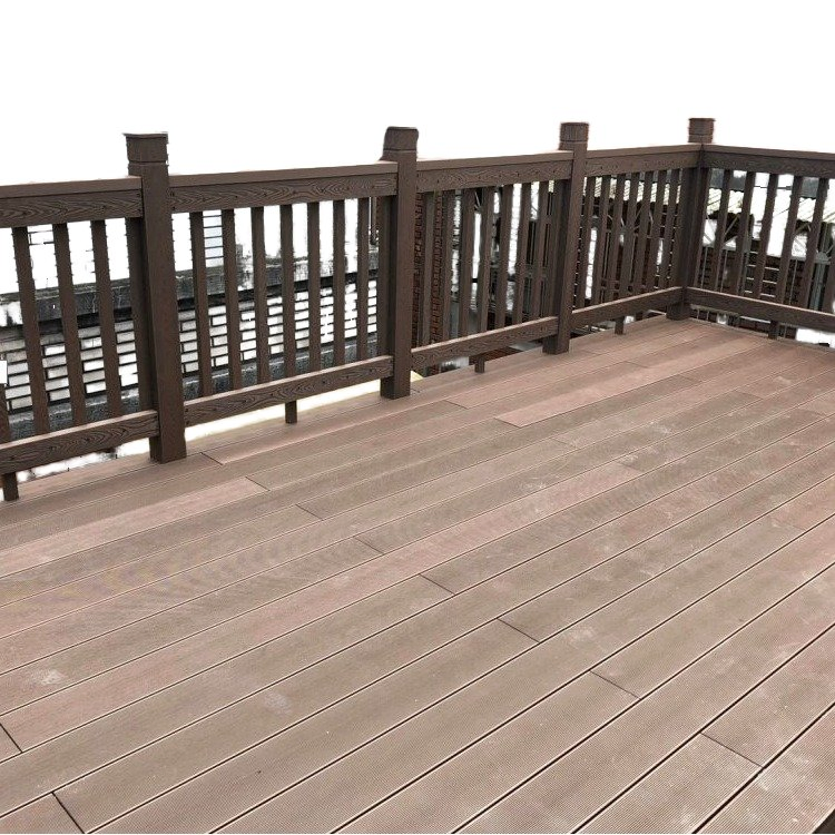 Exterior Garden UV Resistance Hand Railing WPC Wood Composite Plastic Armrest