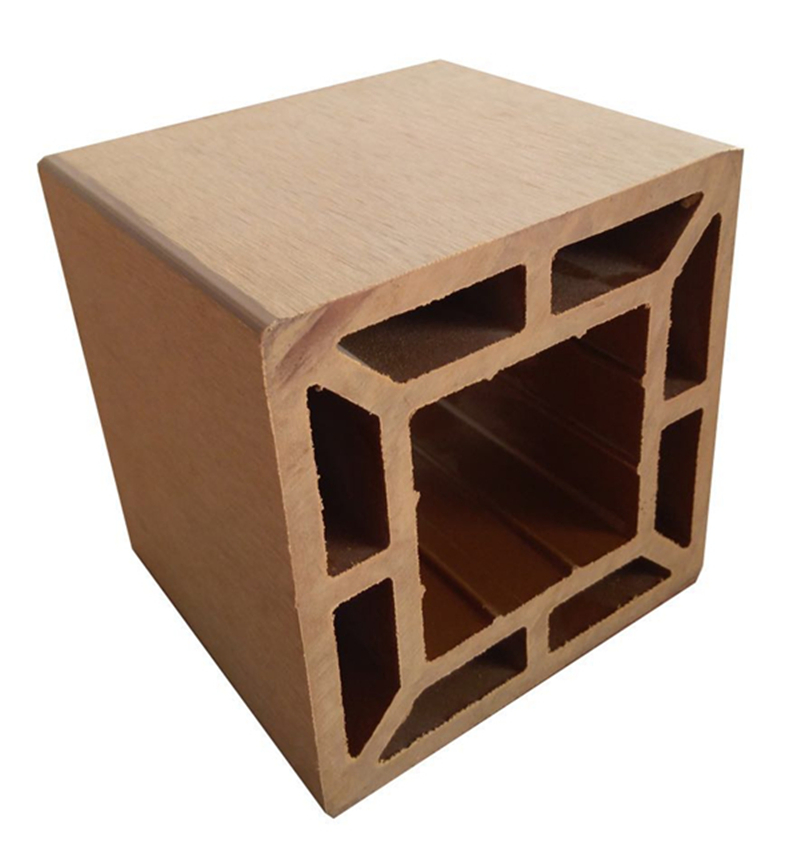 Outdoor Wood Plastic Composite Railing, Hollow Exterior WPC Top Rial