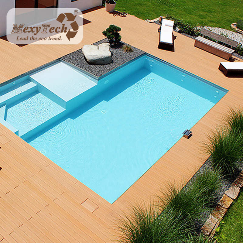 Mexytech DIY Anti-Slip WPC Swimming Pool Flooring Interlocking Decking