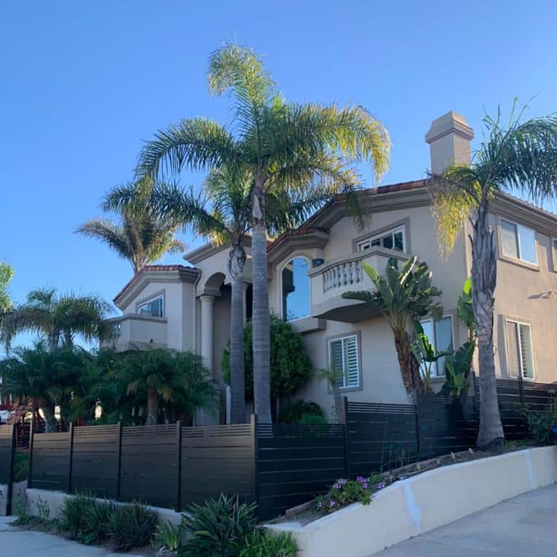 Easy Install WPC with Aluminum Post Foshan Wood Plastic Composite Garden WPC Outdoor Fence Panel