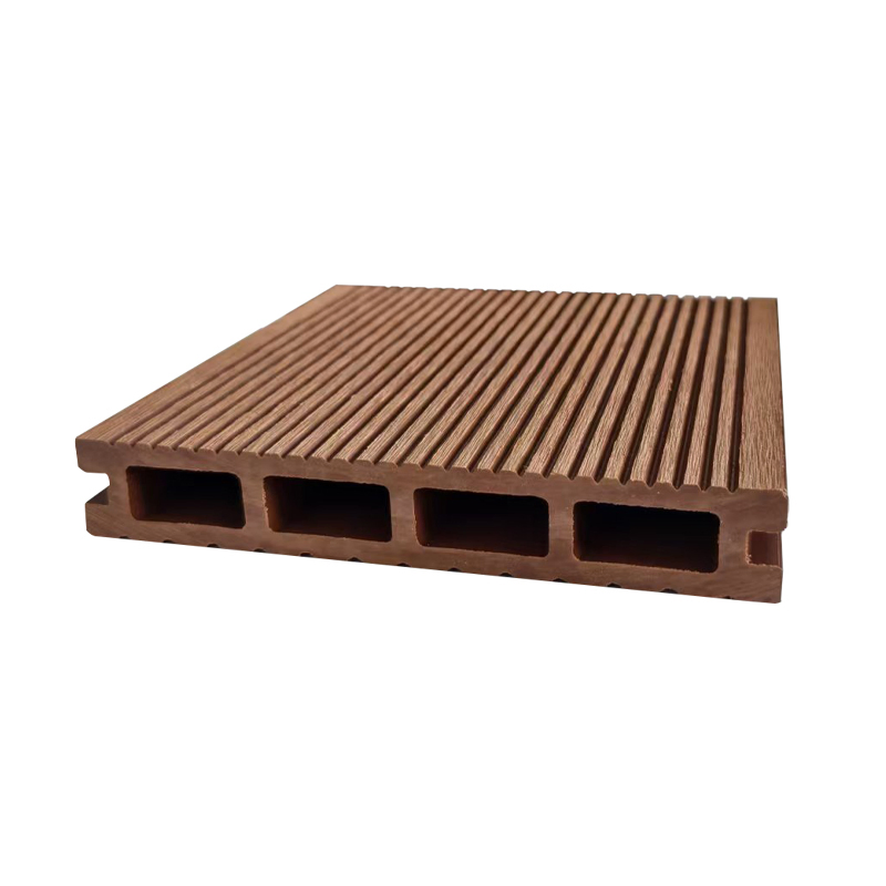 Hot Selling Popular Style Waterproof Fire Rated Wood Plastic Composite Flooring UV Rays Resistant WPC Decking Hollow Decking for Outdoor Use