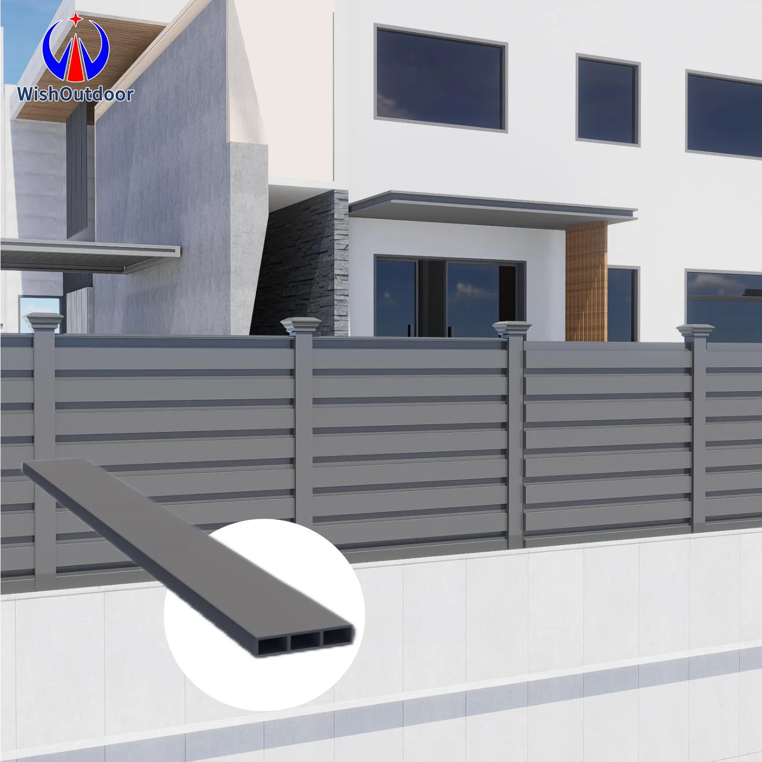 Fencing Fence WPC Panels Aluminum Fence Panel Garden Metal Security Fencing