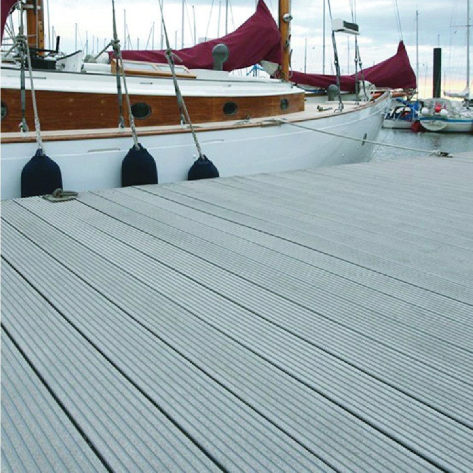 Solid Deep Embossed Waterproof and Mildew-Proof Solid Second-Generation Co-Extruded Floor Bammax WPC Deck