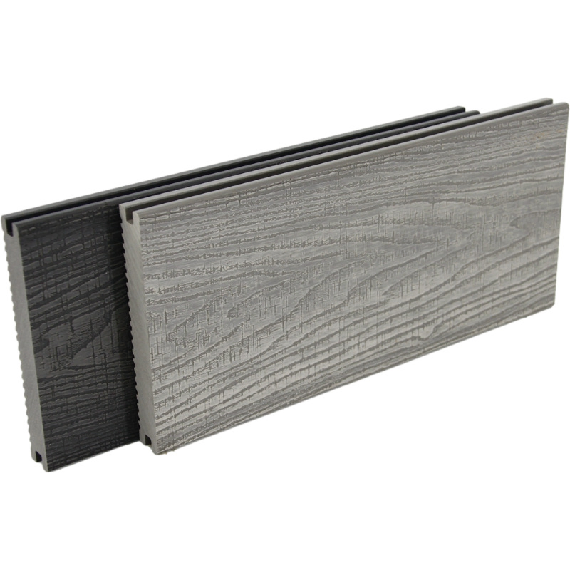 Zhejiang Manufactuer 3D Embossed WPC Solid Wood Plastic Composite Decking