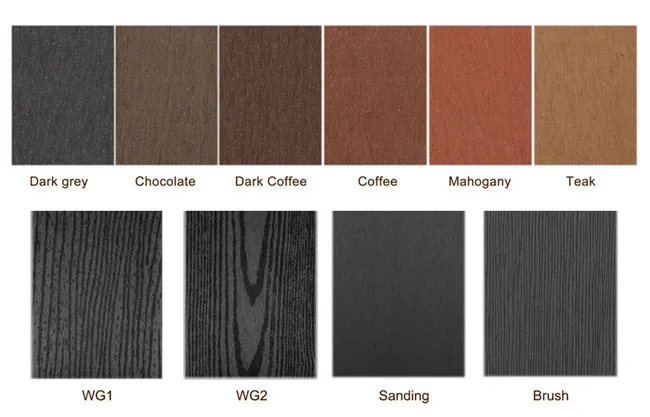 Color grain decking