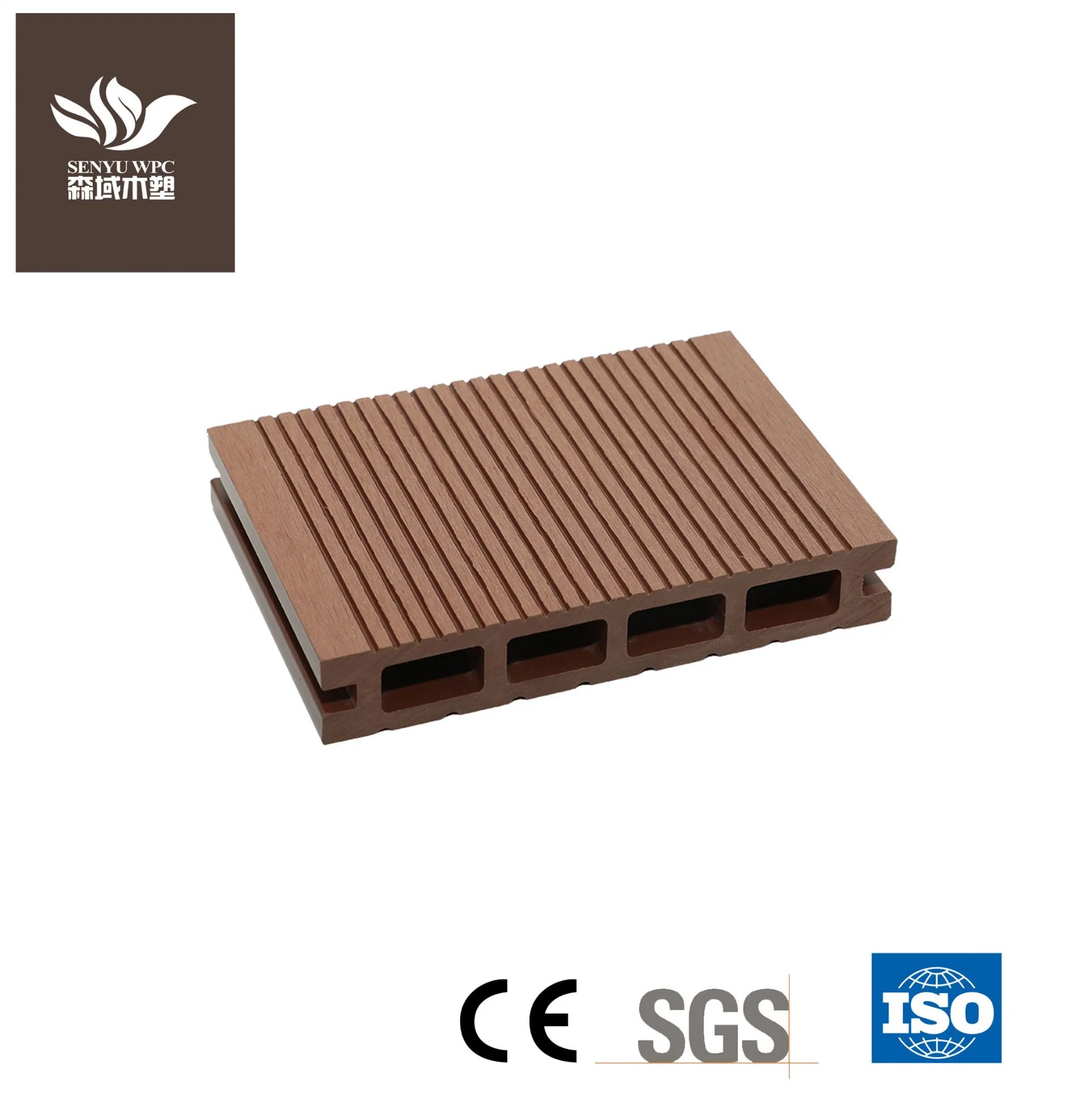 Factory Wholesale Outdoor WPC Wood Plastic Composite Decking Board with CE