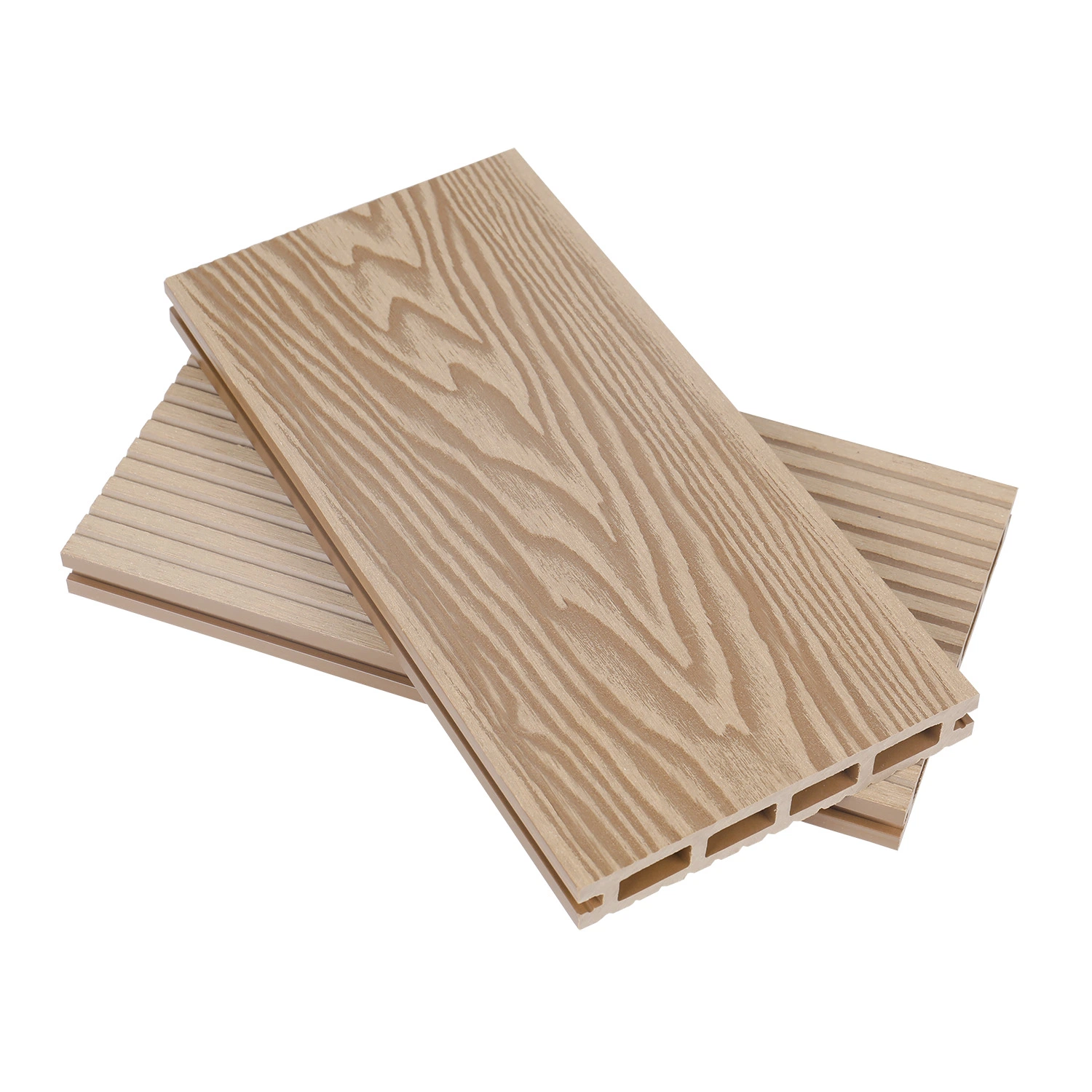 Deep Embossing Wood Grain Hollow WPC Wood Plastic Composite Outdoor Decking
