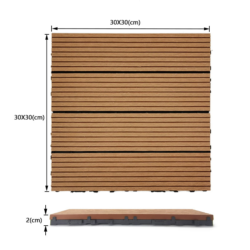 Waterproof Anti-Slip High Quality WPC DIY Deck Tiles Easy Install Interlocking Composite Deck Tiles for Outdoor Garden