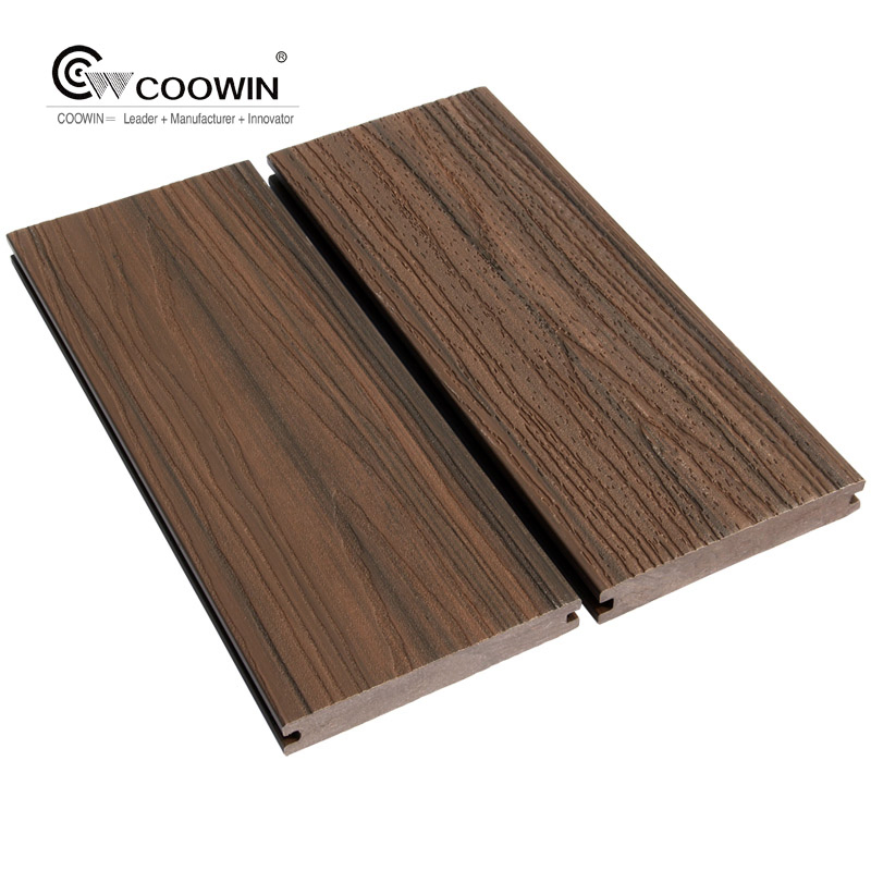 Anti-Slip 3D Wood Grain WPC Wood Plastic Composite Decking for Swimming Pool Terrace