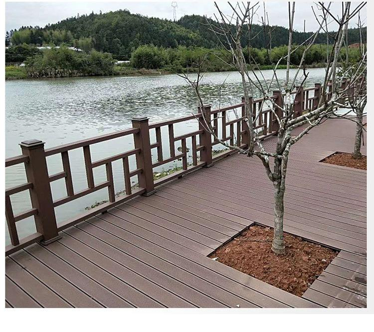 Exterior Garden UV Resistance Hand Railing WPC Wood Composite Plastic Armrest