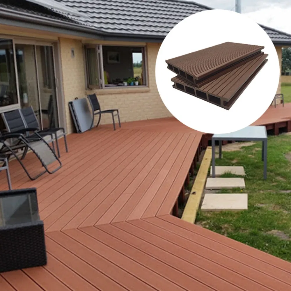 Wholesale Outdoor WPC Hot Sale Co-Extruded WPC Composite Decking Waterproof Flame Retardant Floor Outdoor WPC Deck Pool Decking
