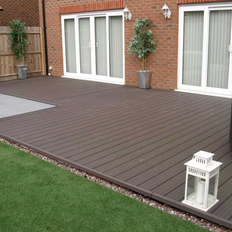 Wholesale Co-Extruded Fluted WPC Decking Outdoor Waterproof Floor Deck