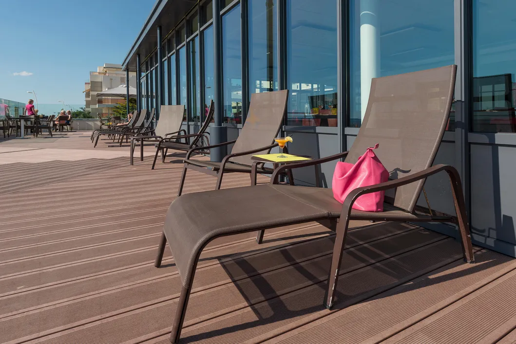 Embossing Solid WPC Composite Decking