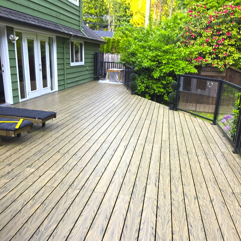China Factory Wholesale Price Wear Resistant Fire Rated 3D Embossed Outdoor WPC Wood Plastic Composite Outdoor Decking WPC Decking Floor