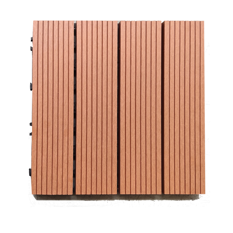 100% Eco-Friendly Non-Slip WPC Swimming Pool Outdoor DIY Interlocking Composite Decking Tiles