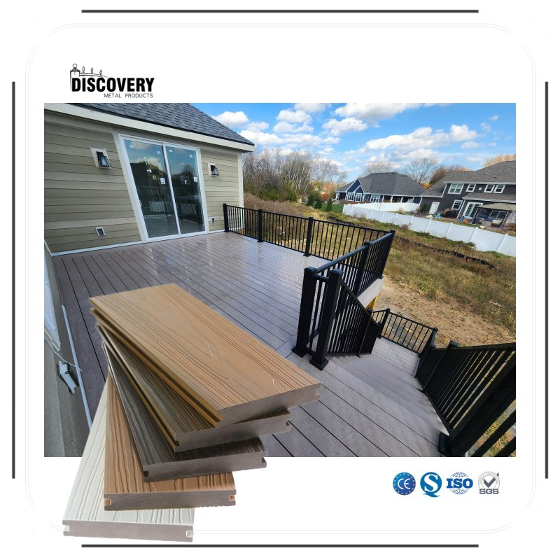 Co-Extruded WPC DIY Wood Plastic Composite Garden Patio Terrace Floor Interlocking Outdoor Decking WPC Flooring PE Composite Floor Decking