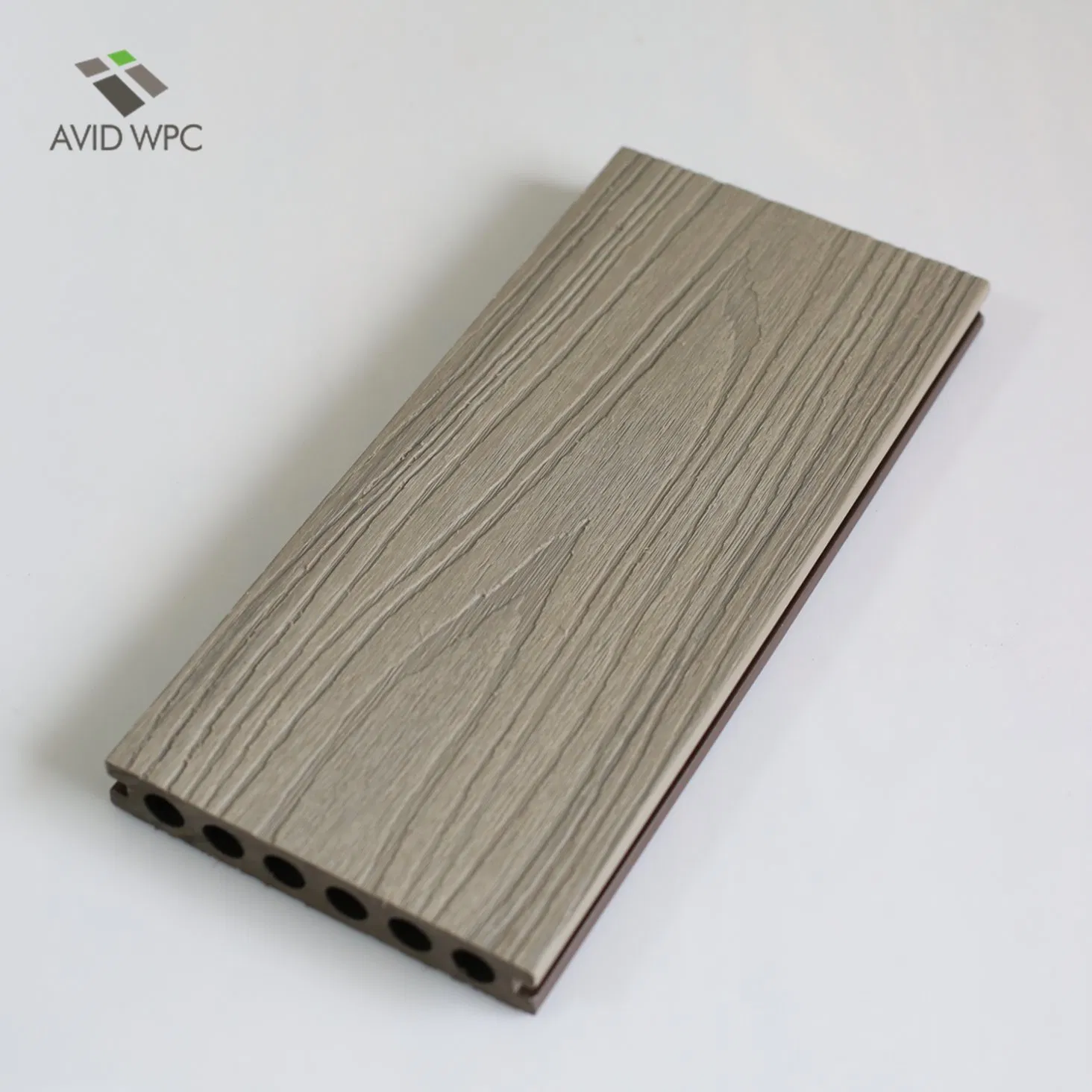 Top-Selling Teak Color Co-Extruded Round Hole WPC Decking Customizable Outdoor Flooring with Tailored Sizes &amp; Colors for Global Projects