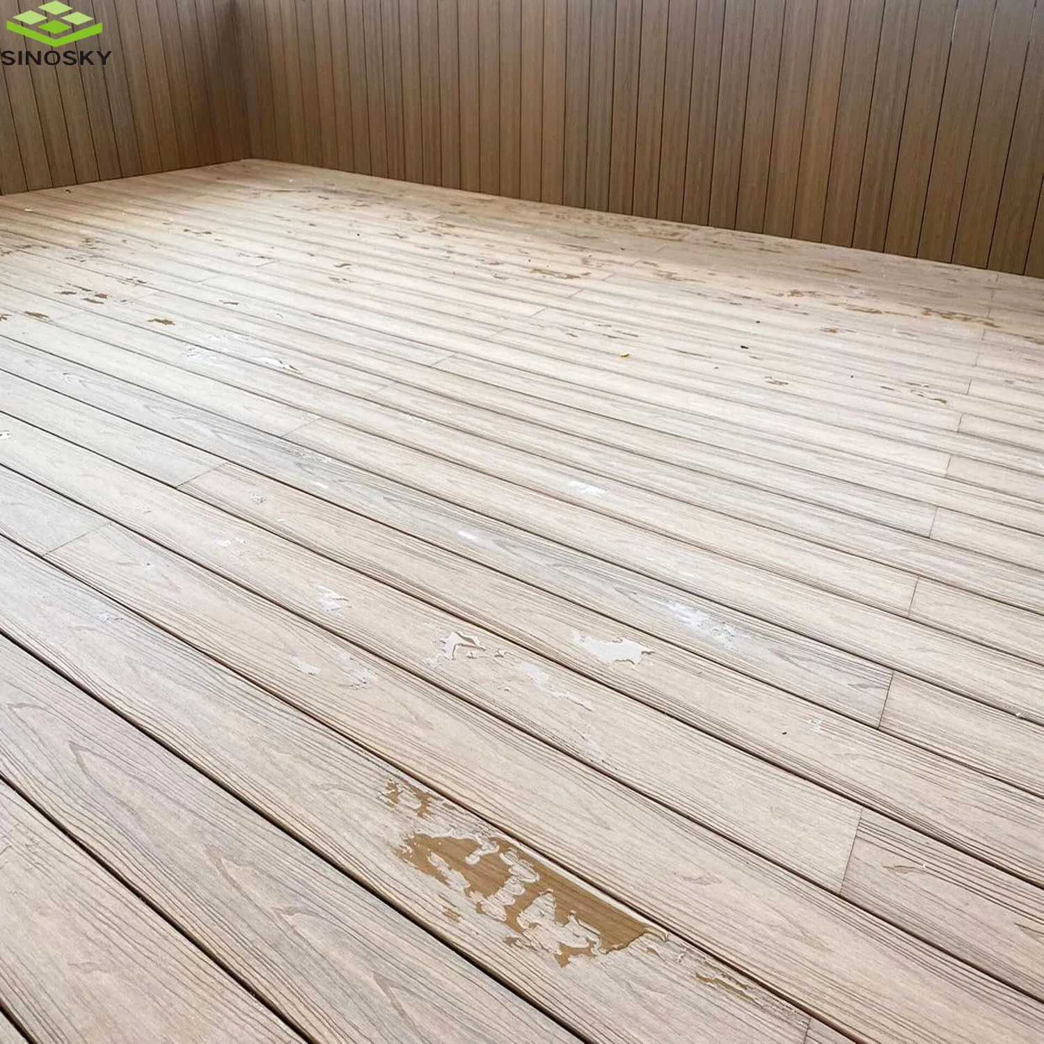 Anti-Slip Anti-Fade Anti-Mold WPC Panel Decking for Swimming Pool/Poolside