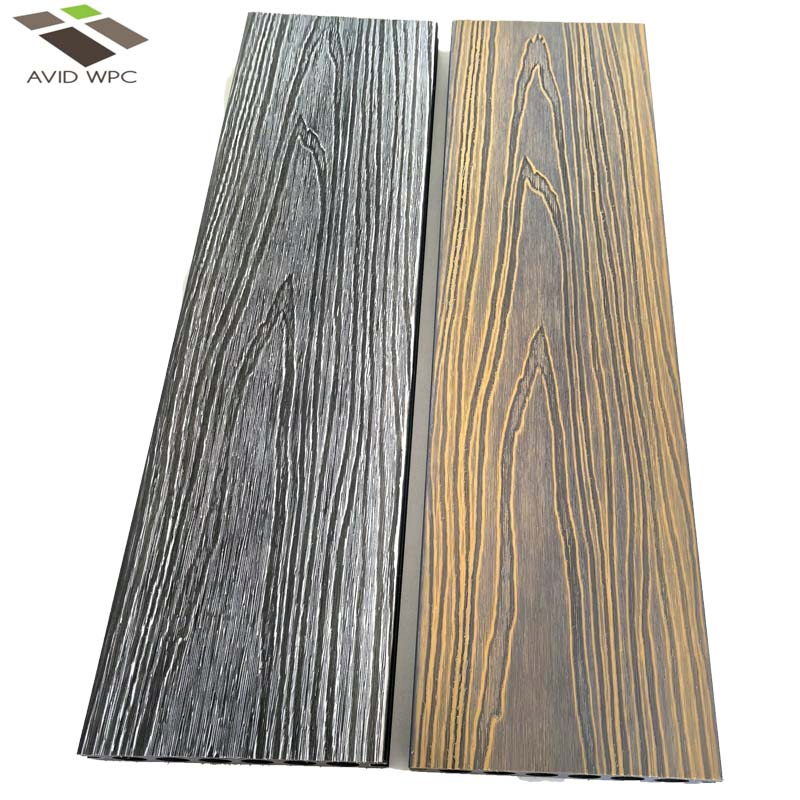 Customizable Co-Extruded Round Hole WPC Decking UV-Resistant Waterproof Outdoor Flooring with Custom Colors &amp; Lengths for Global Buyers