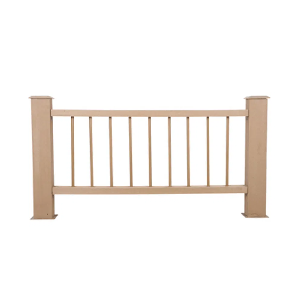 Low Maintenance Garden Balcony Terrace Aluminum Alloy Household Wood Plastic Composite WPC Railing