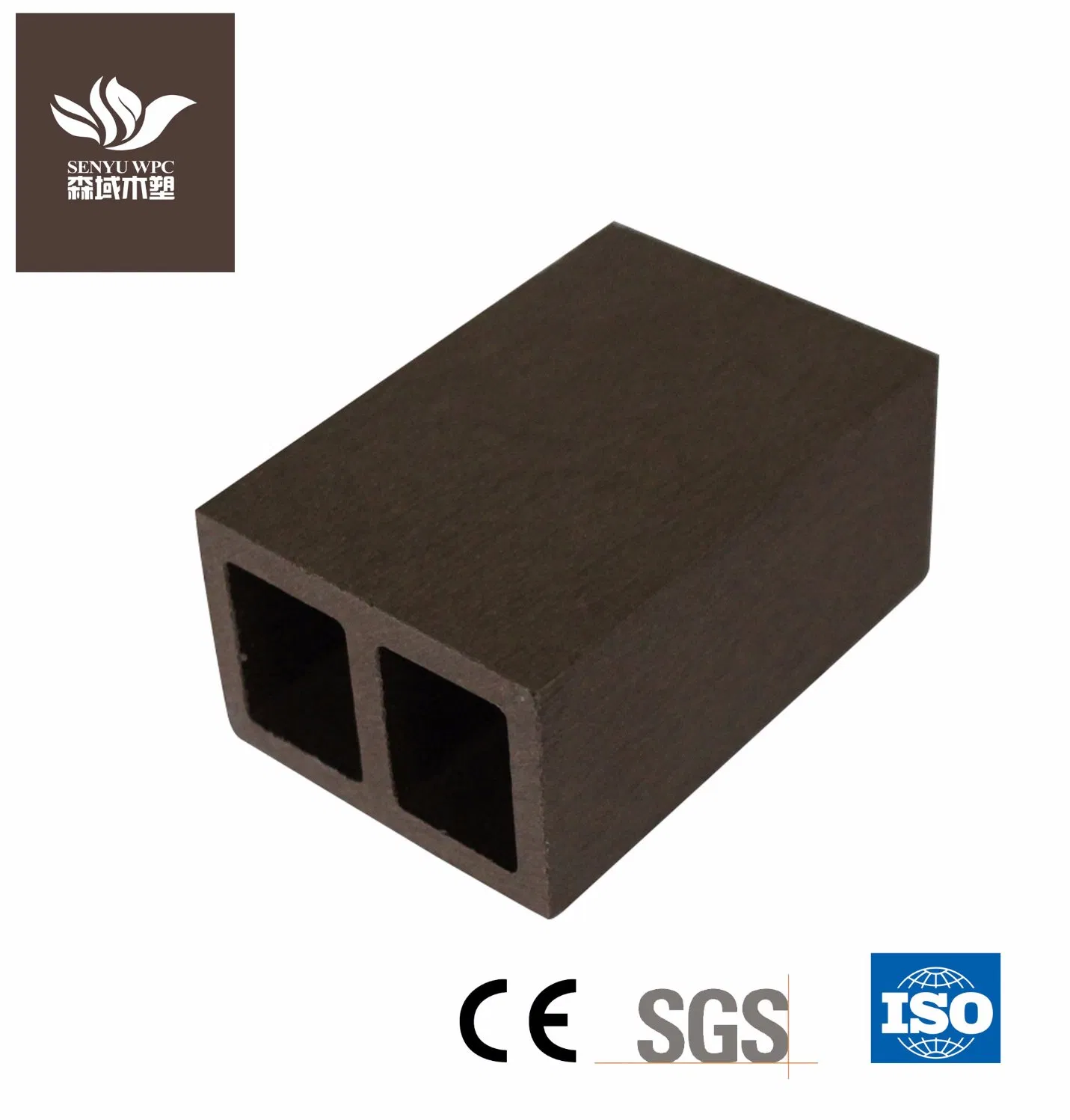 120*120mm Wood Plastic Composite Garden Fence Railing