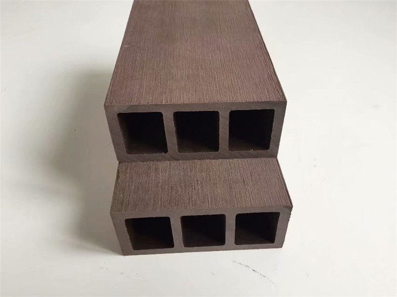 Outdoor Wood Plastic Composite Railing, Hollow Exterior WPC Top Rial