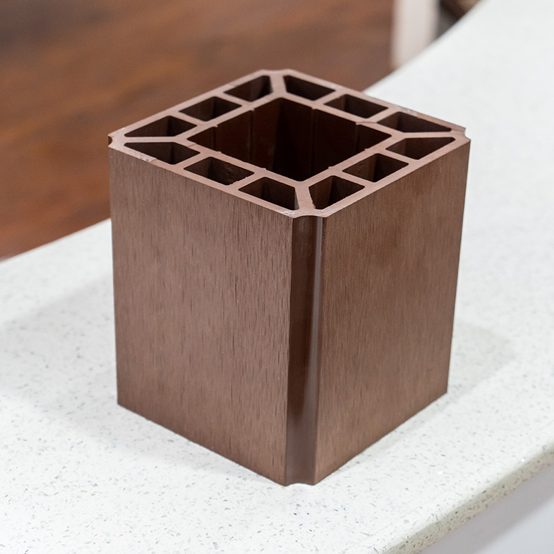 Wood Plastic Composite Decking Used Handrails Terrace Railing Designs WPC Railing Wooden Tube