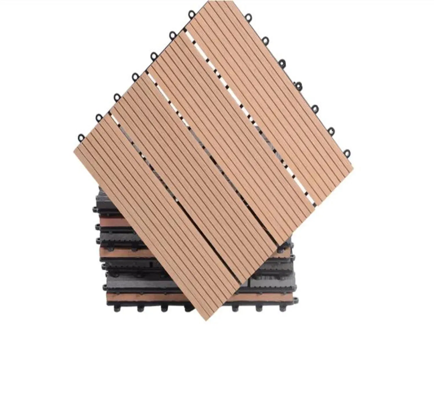 300*300 WPC Composite DIY Square Board Interlocking Tiles Waterproof Fireproof