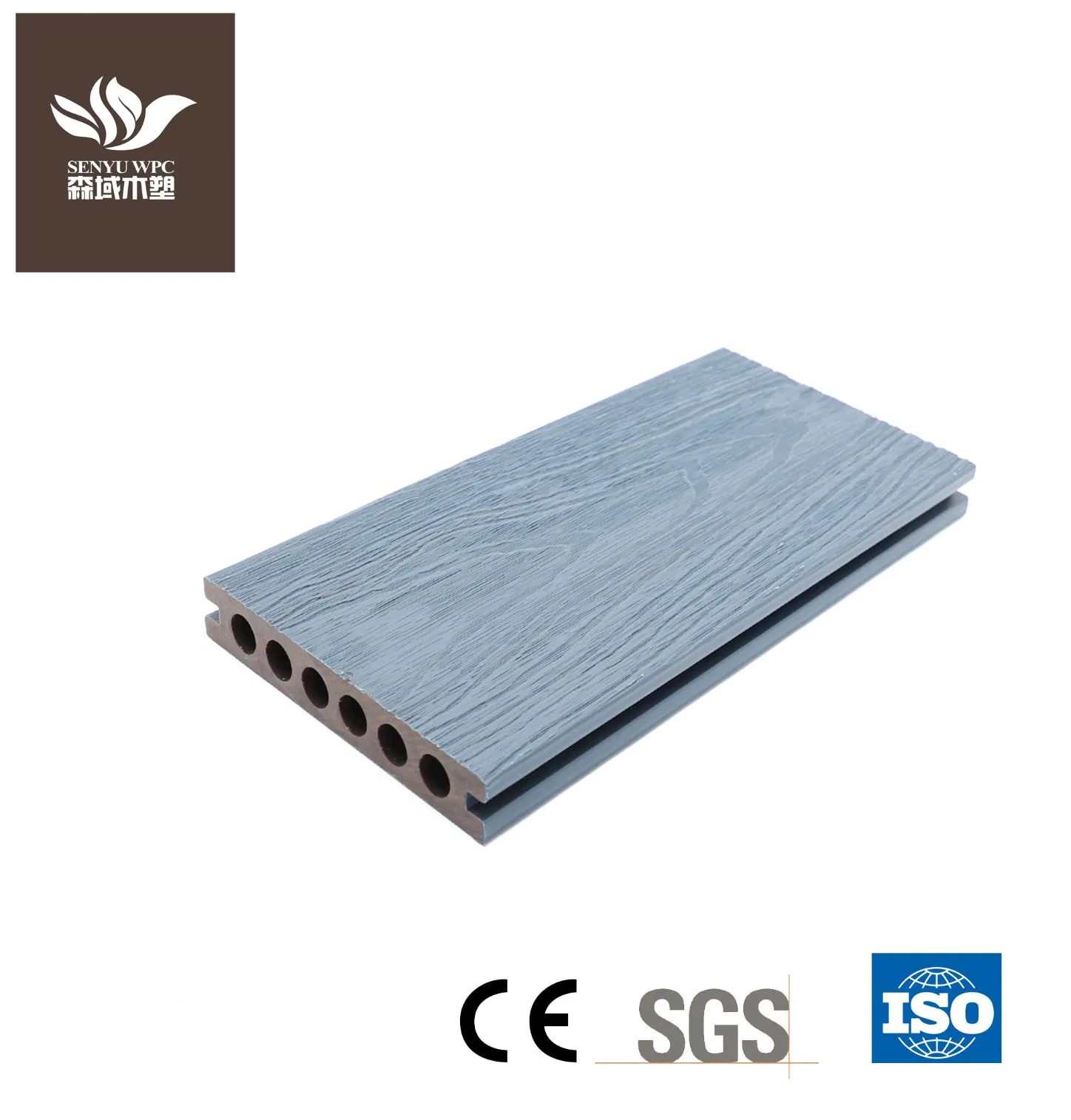 Composite Decking Mix-Color Co-Extruded Decking WPC Decking Outdoor Engineered Flooring