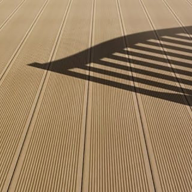 Durable WPC Hollow Decking Waterproof Anti-Slip for Outdoor Swimming Pool and Garden