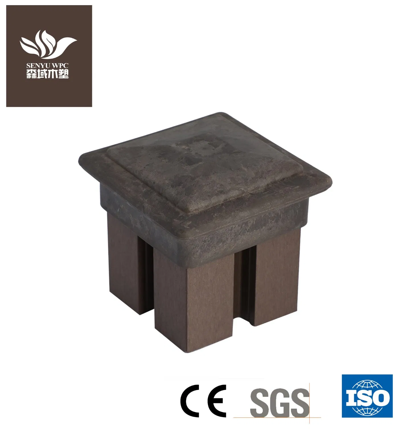 120*120mm Wood Plastic Composite Garden Fence Railing