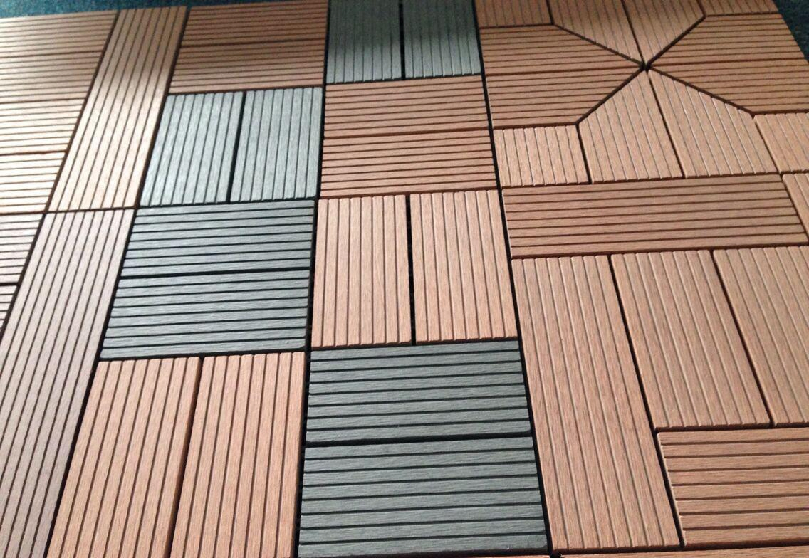Best-Selling Interlocking 300X300mm DIY WPC Deck Tile for Yard