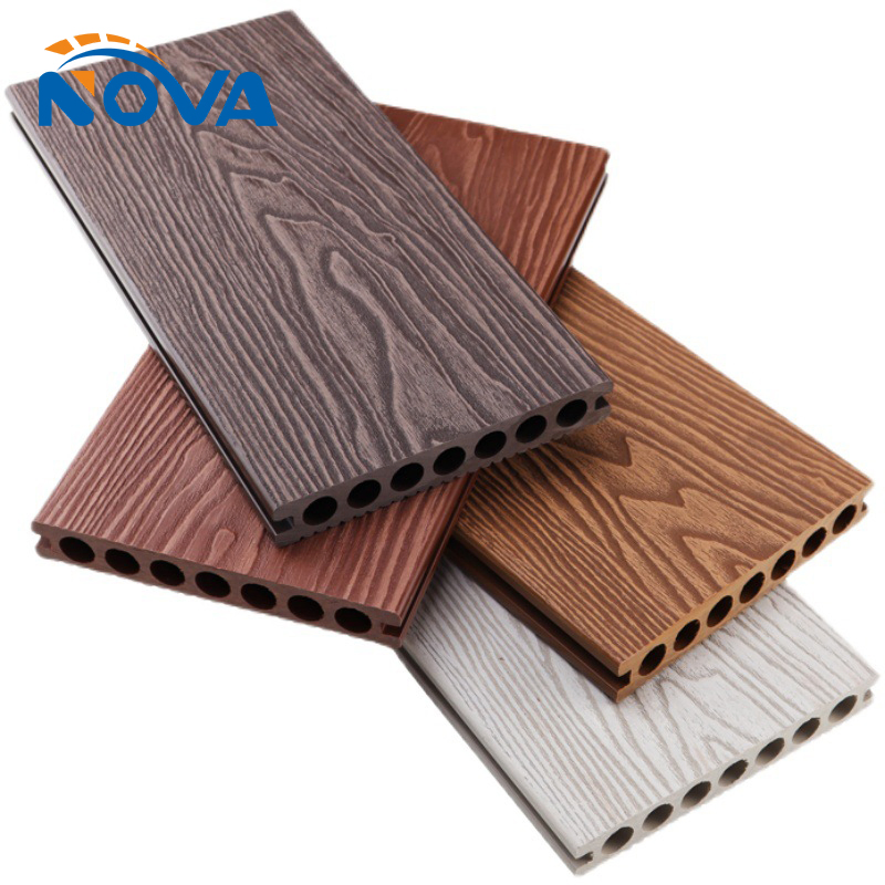 Manufacture Garden WPC Decking Flooring Outdoor Wooden Texture Board/Solid Decorative Profile Swimming Pool Decking Outside Floor