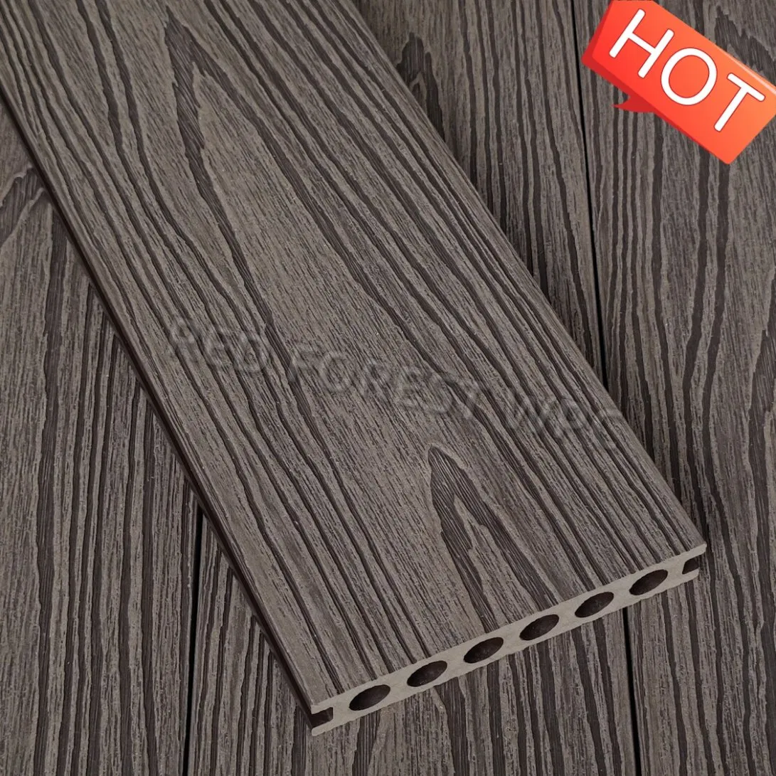 New Tech Waterproof Second Generation 3D Wood Grain Co-Extruded WPC Flooring Decking