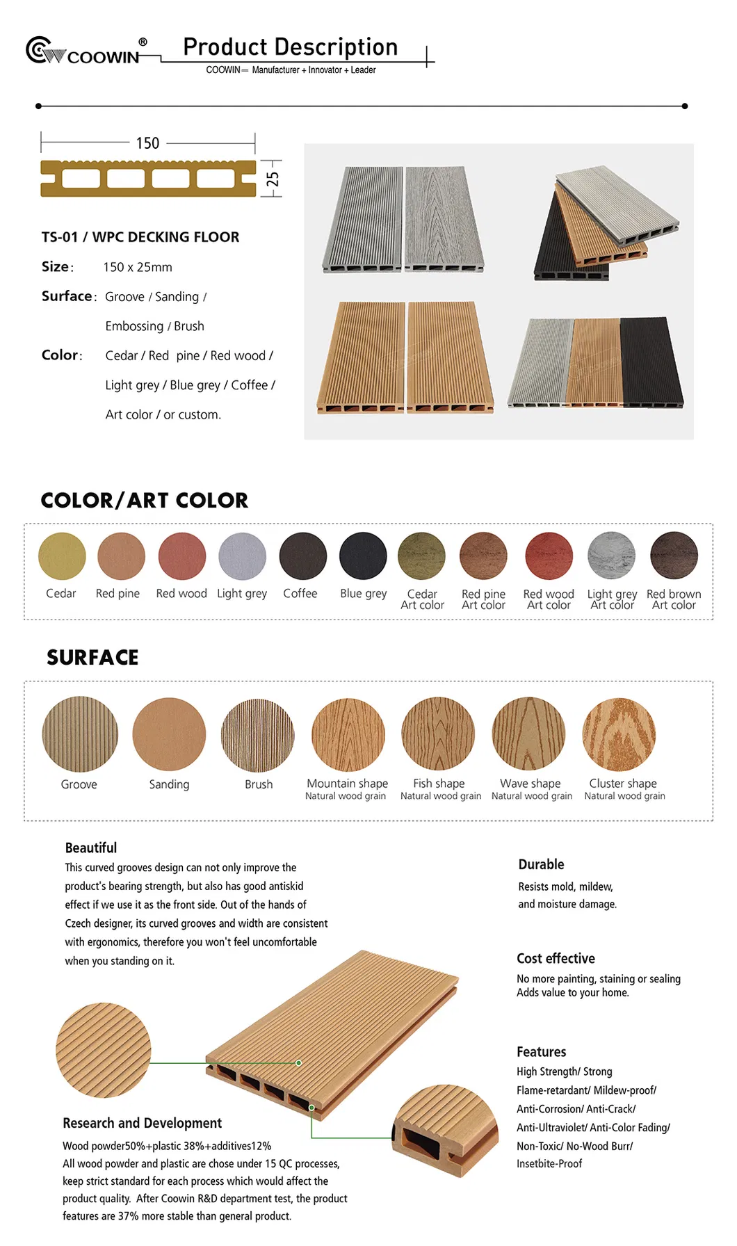 WPC Balcony Board Flooring