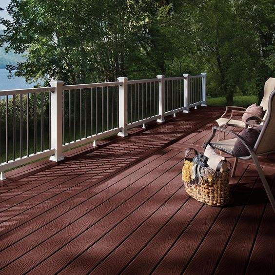 140*23 Plastic Wood Outdoor Round Hole Wood Grain Second Generation WPC Co-Extruded Decking Floor
