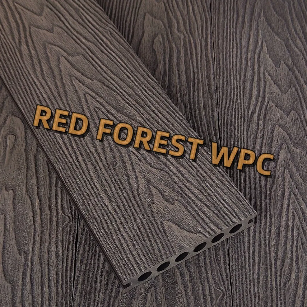 New Tech Waterproof Second Generation 3D Wood Grain Co-Extruded WPC Flooring Decking