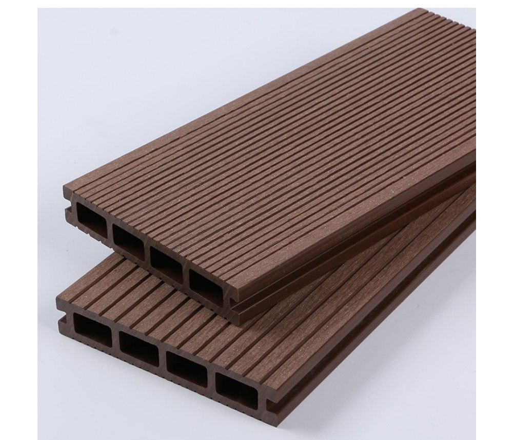 WPC Decking Boards 140*25 Outdoor Garden Patio Floor Waterproof with Brushed Finish Hollow Design Decking