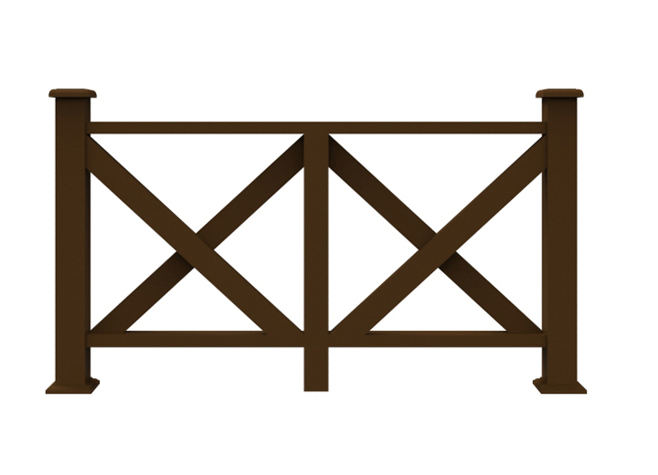 Eco-Friendly Outdoor WPC Aluminum-Plastic Co-Extrusion Fencing / Railing