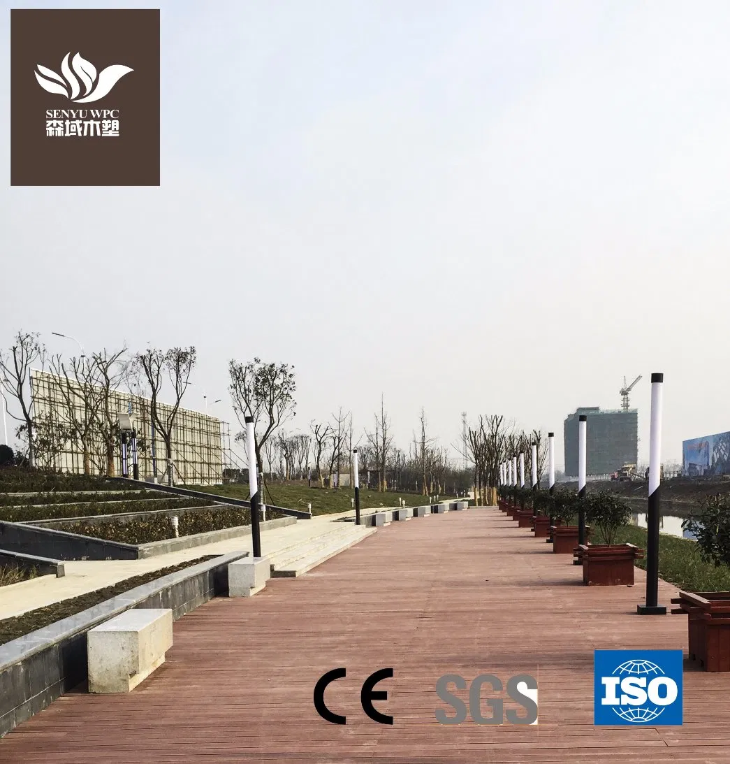 Embossing Solid WPC Composite Decking for Outdoor