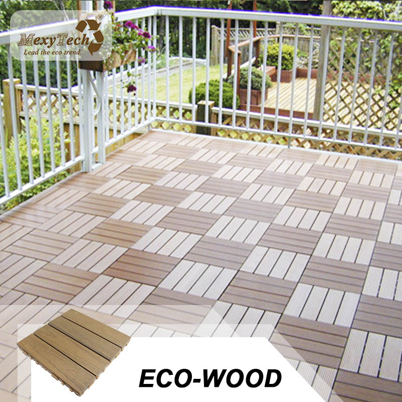 Hot Sale Easy to Install DIY Interlocking WPC Decking Tiles