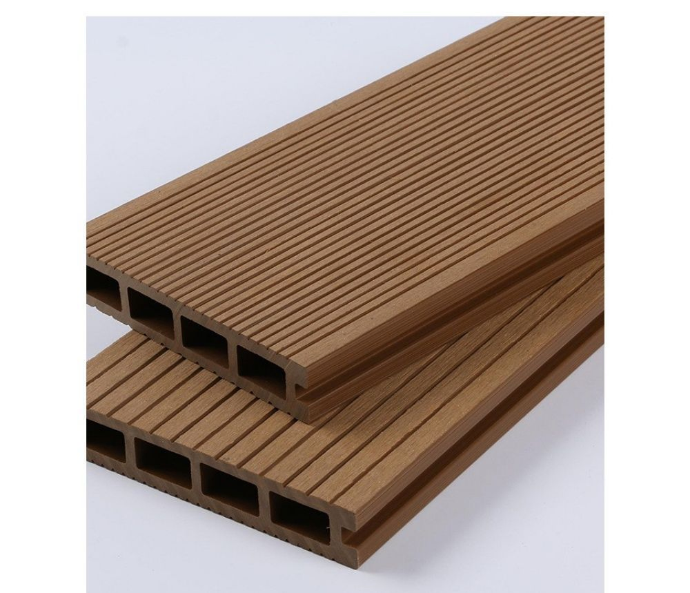 WPC Decking Boards 140*25 Outdoor Garden Patio Floor Waterproof with Brushed Finish Hollow Design Decking