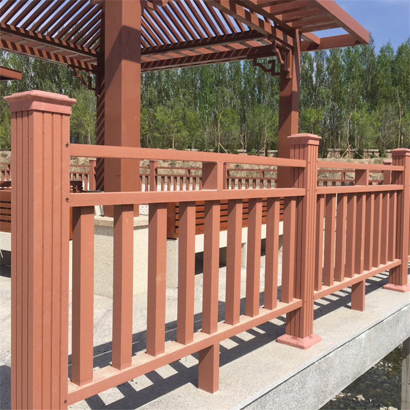 Co-Extrusion WPC Tubes Building Material Outdoor Wall Decoration Wood Plastic Composite Railings