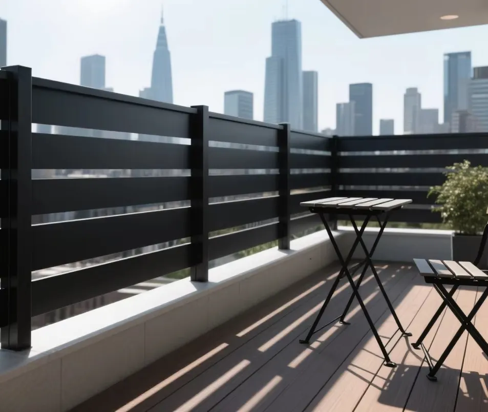 Aluminum Slat Fence Panels
