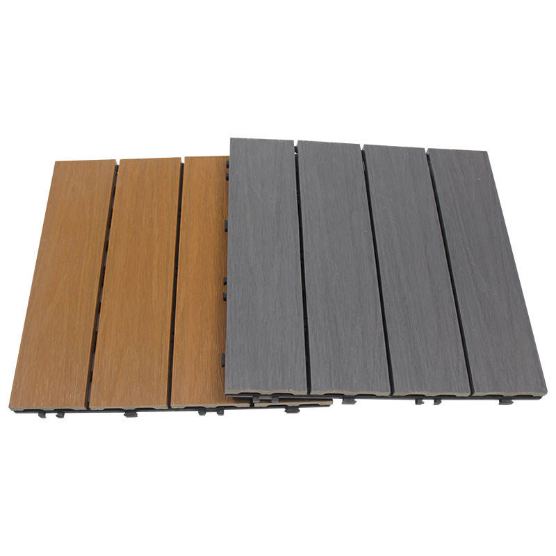 Waterproof Anti-Slip High Quality WPC DIY Deck Tiles Easy Install Interlocking Composite Deck Tiles for Outdoor Garden
