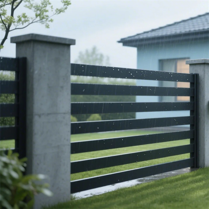 2026 New Style Custom Durable Corrosion Resistant WPC Galvanized Steel Wrought Iron Aluminum Fence Panel Panels for Garden