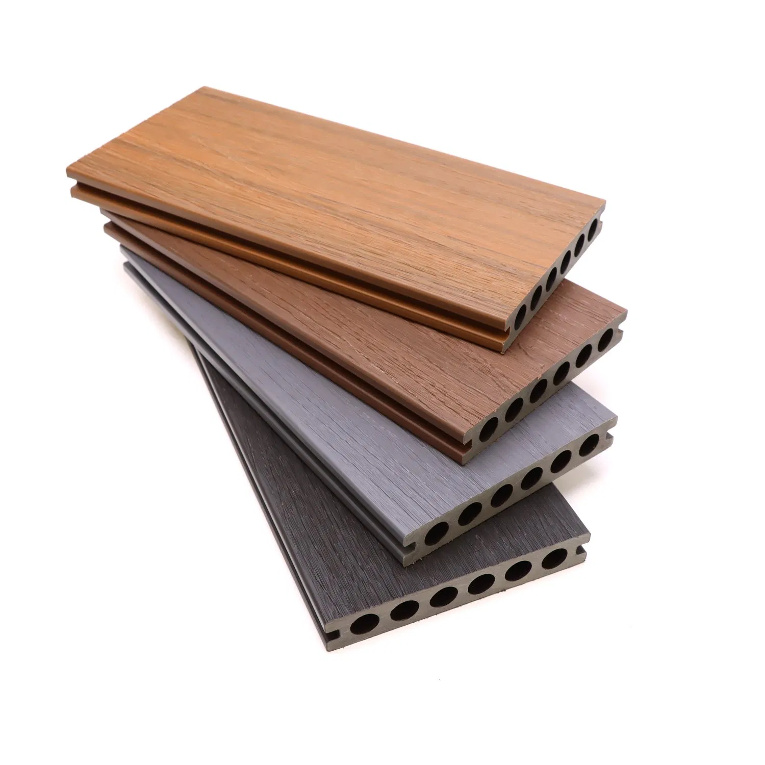 Square Hole WPC Decking Anti Slip Waterproof for Swimming Pool Outdoor Patio