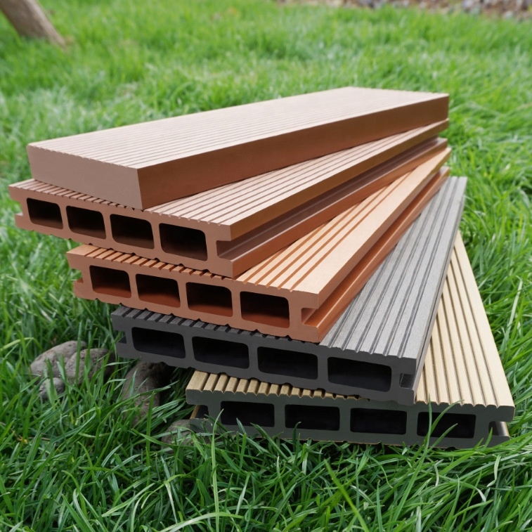 Fire Resistant Outdoor Floor Covering Boards Wood Plastic Composite Decking WPC Flooring